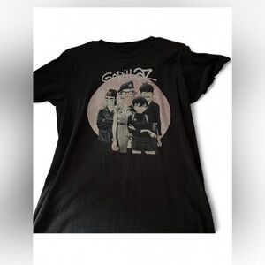 Vintage Gorillaz Band Tee Graphic Tee Black T Shirt Size M Mens